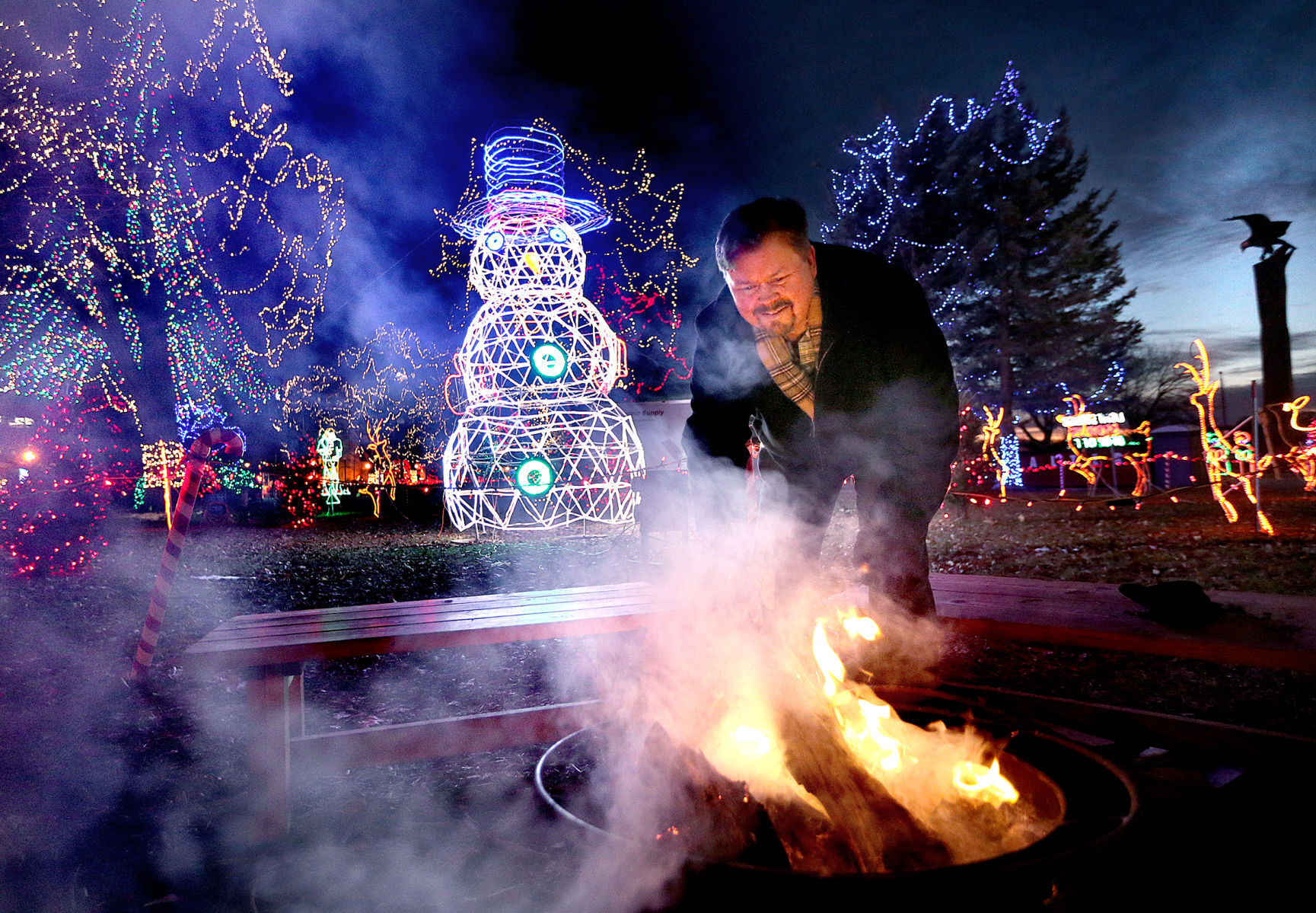 2019 Rotary Lights display in Riverside Park